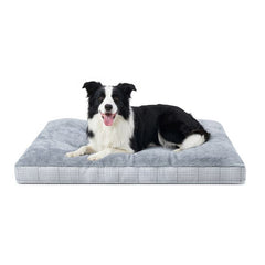 KSIIA 35in Washable Dog Bed for Large Dogs with Anti-Slip Bottom, Pet Pad for Crate for Large Sized Puppies