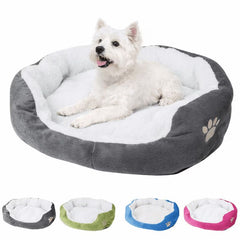 Christmas Clearance! Feledorashia Dog Bed Pet Dog Puppy Fleece Warm Bed House Plush Cozy Mat Pad